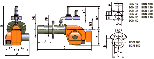 BGN40P|BGN40DSPGN燃气燃烧器(BALTUR)